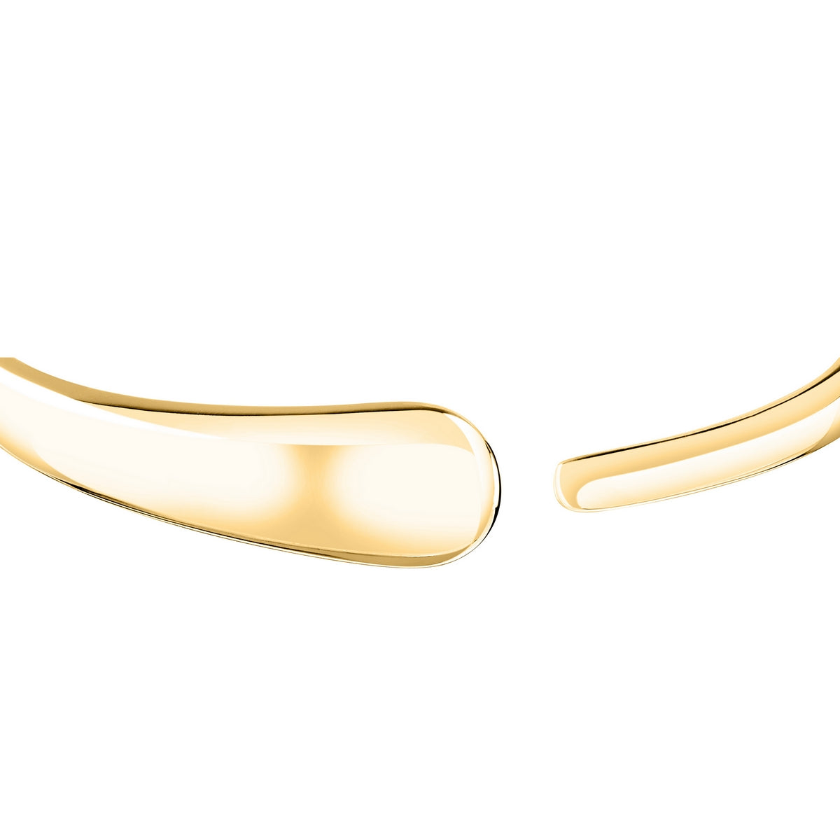 morellato 18k gold plated design bangle (medium) stainless steel yg 6x5cm