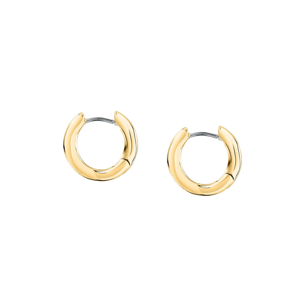 morellato 18k gold plated design earring hoop stainless steel yg �1.6cm