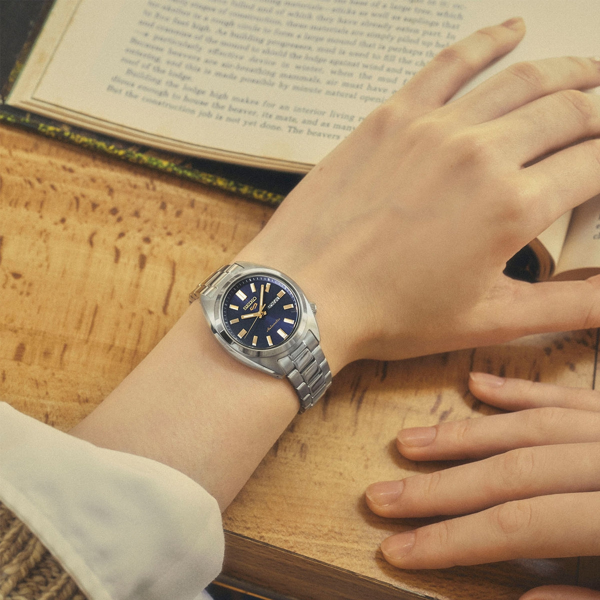 seiko 5 sports hebitama snxs in denim blue