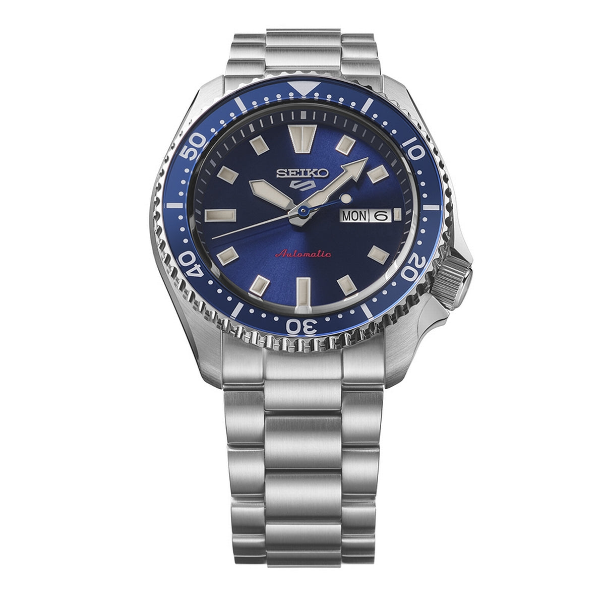 seiko 5 sports skx redux in koniro blue dial bracelet watch
