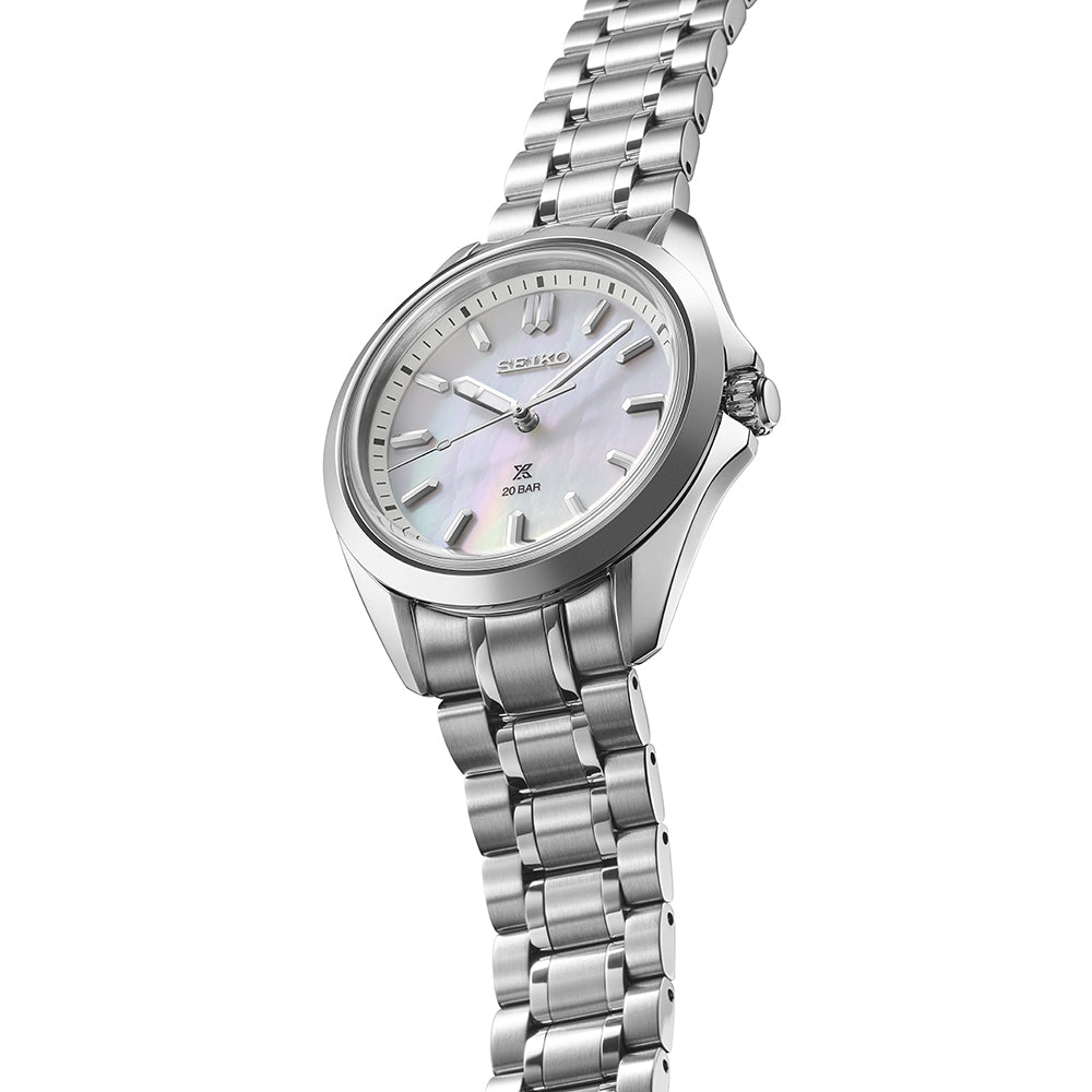 seiko prospex sea ladies marine sports mop white dial