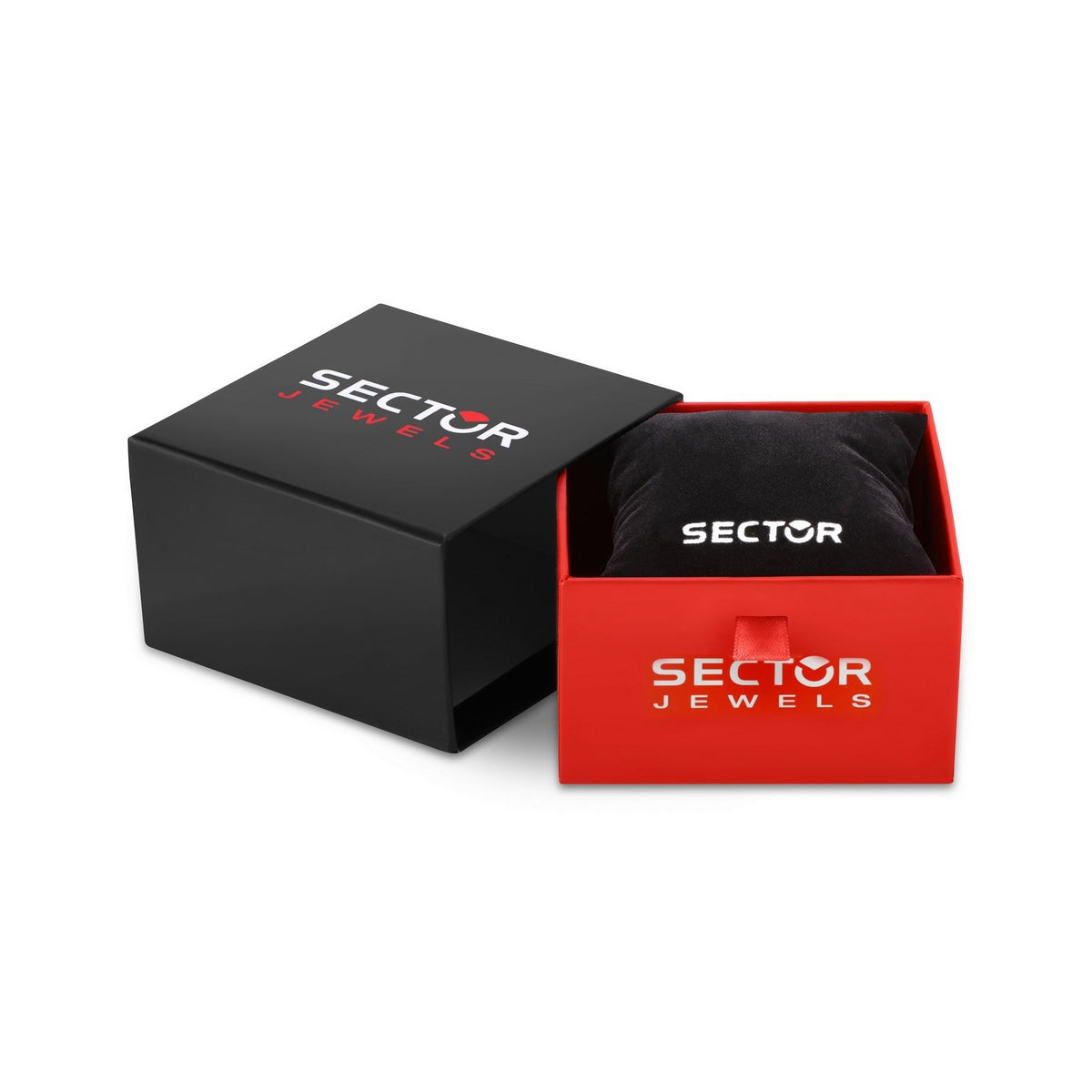 sector basic bracelet stainless steel & black enamel