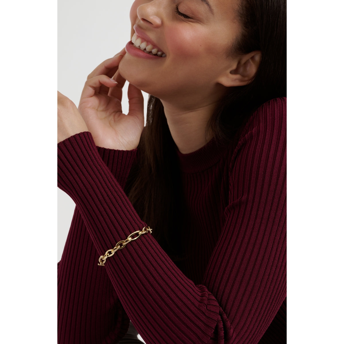 ted baker shianne: crystal shimmer gold tone chain bracelet