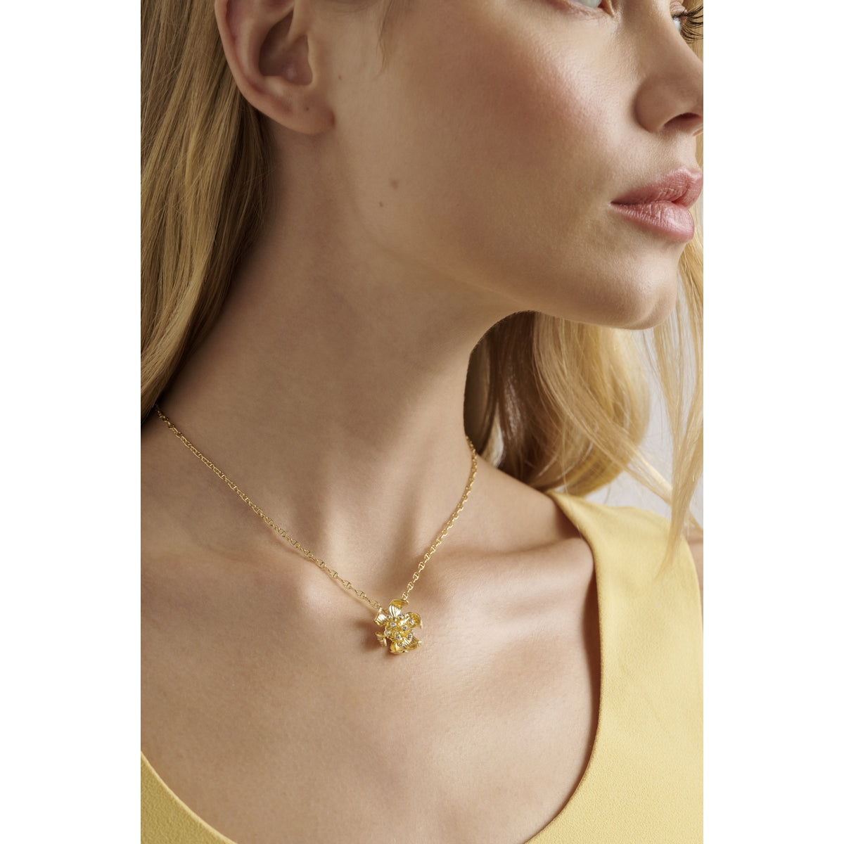 ted baker furina: furled flower pendant necklace