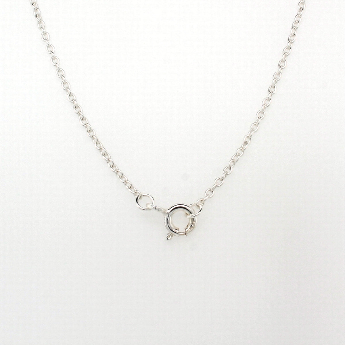 silver small pearl�curved bar necklace on a 45cm chain a