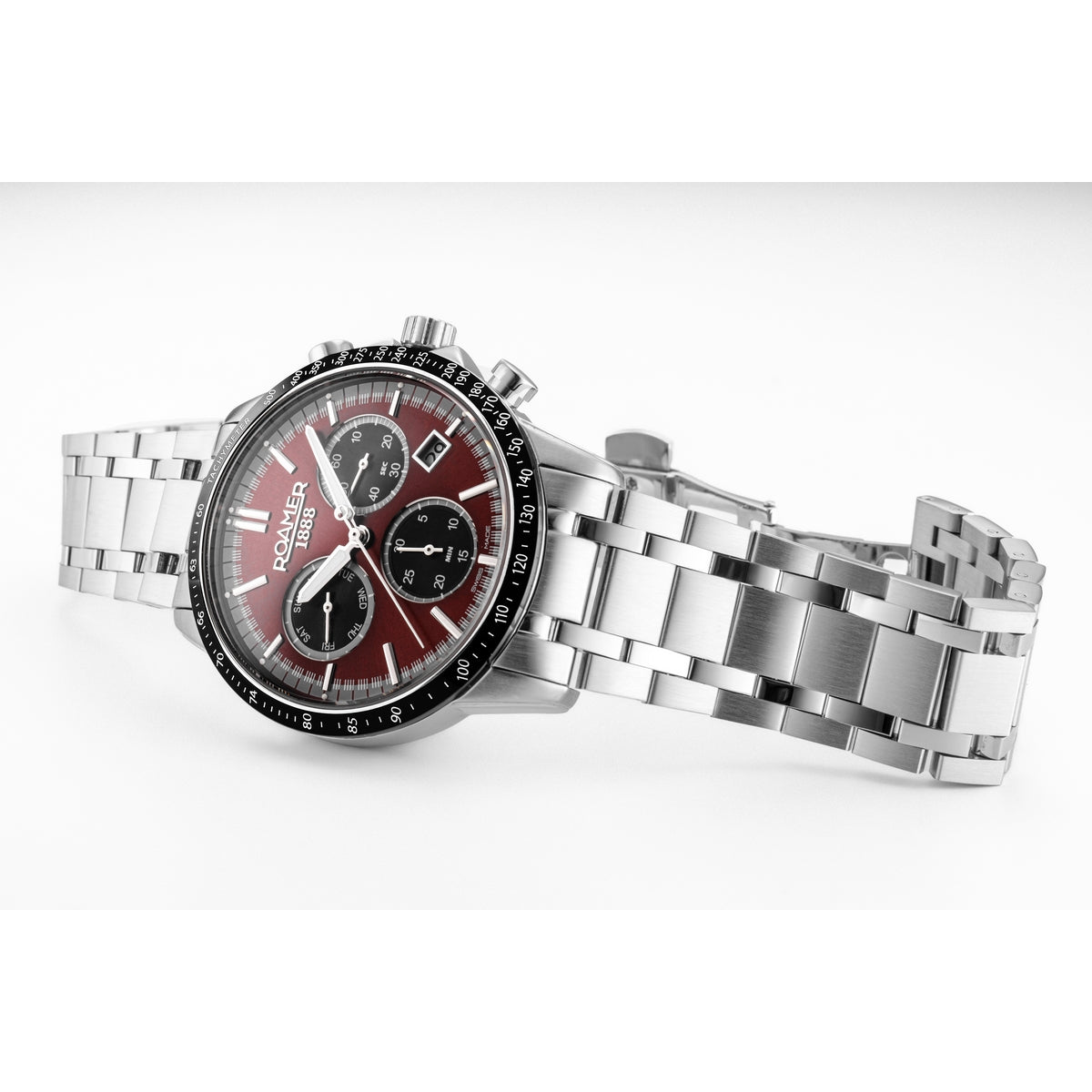 roamer mercury chrono 43 mm quartz watch
