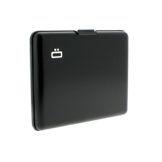 ogon big stockholm black aluminium wallet  bank note size