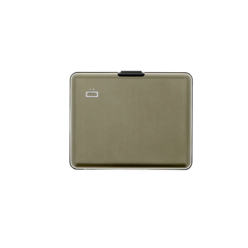 ogon big stockholm grey aluminium wallet  bank note size