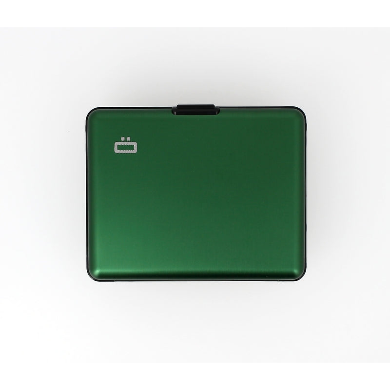 ogon big stockholm green aluminium wallet  bank note size