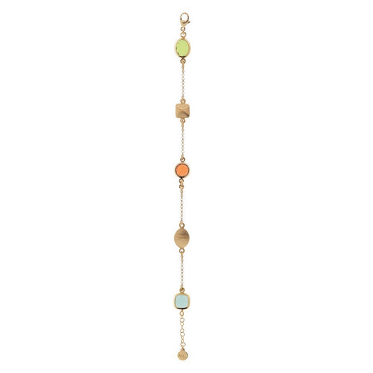 aquaforte mignon bracelet with multicolour artificial stones