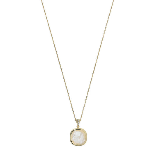 aquaforte mignon square mother of pearl pendant