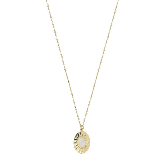 aquaforte nuova retro mother of pearl oval inset pendant