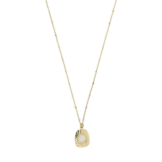 aquaforte nuova retro mother of pearl square inset pendant
