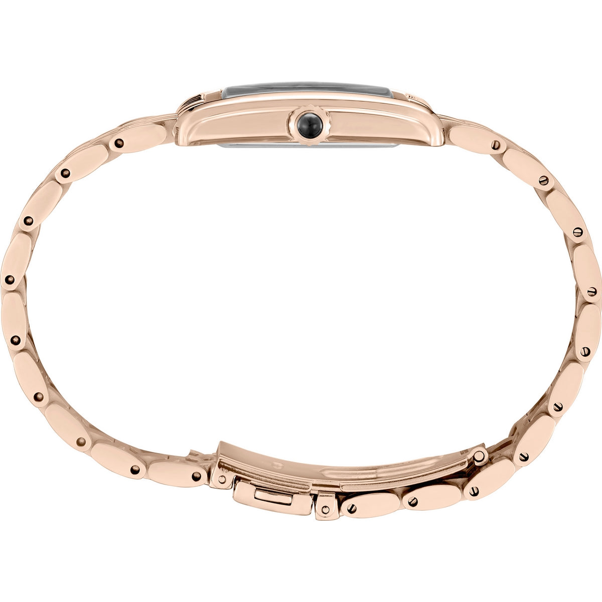seiko ladies tank rose gold plate