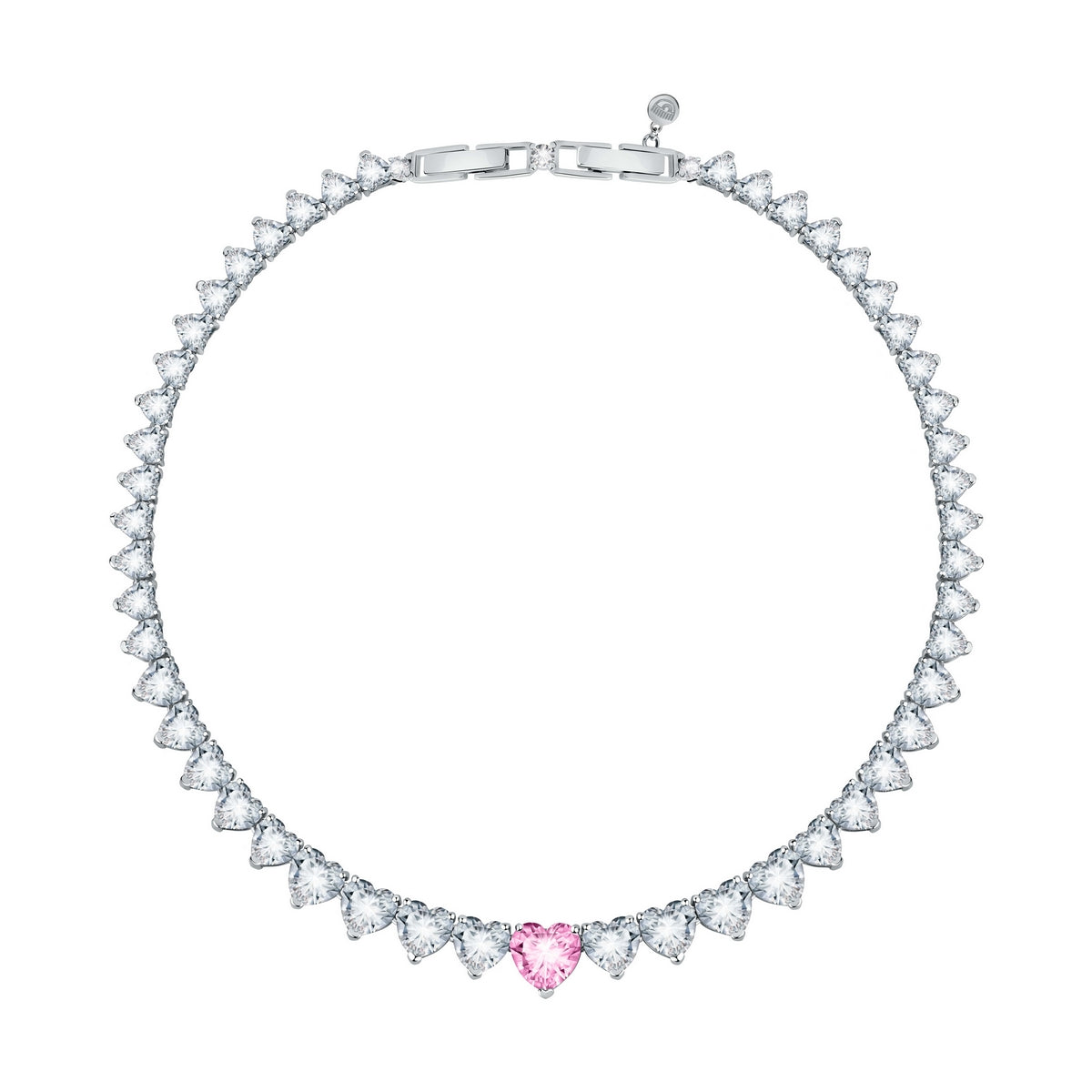 chiara ferragni diamond heart necklace 38cm white and fairy tale heart stones