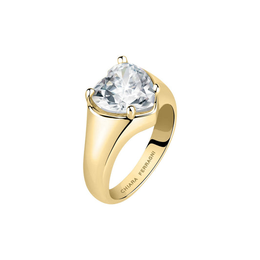 chiara ferragni diamond heart ring chevalier with white heart stone 16mm