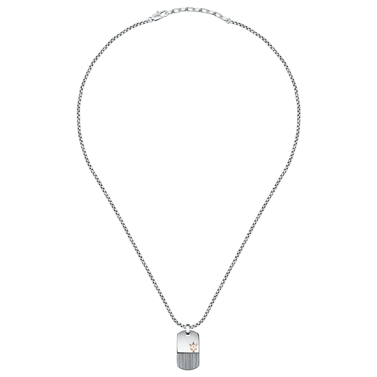 maserati jewels silver,rose gold necklace 600mm lobster buckle
