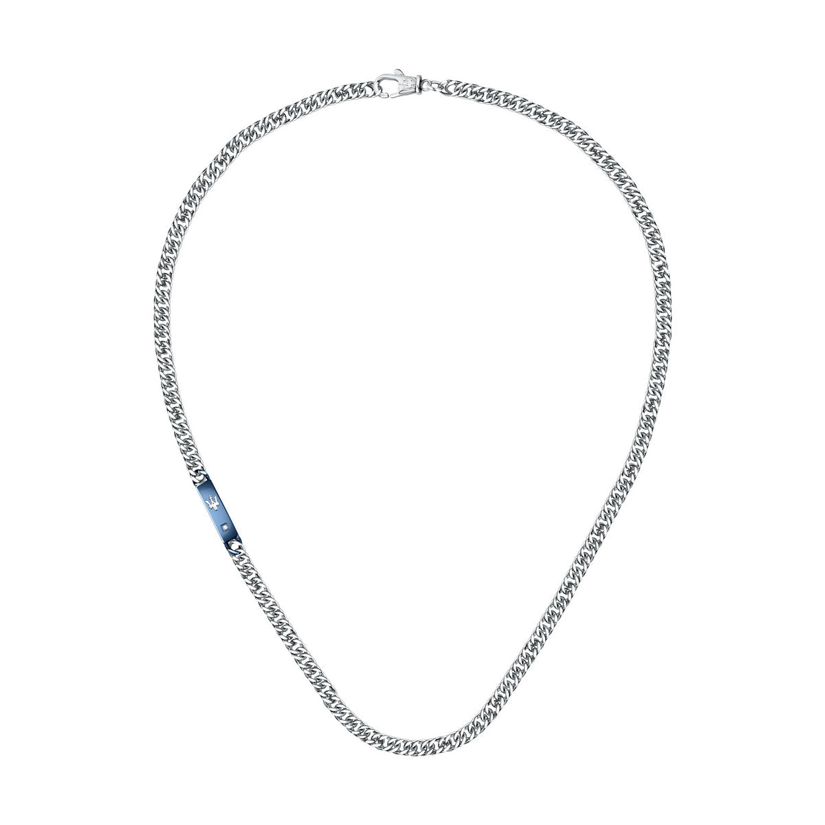 maserati jewels silver necklace 500mm lobster buckle