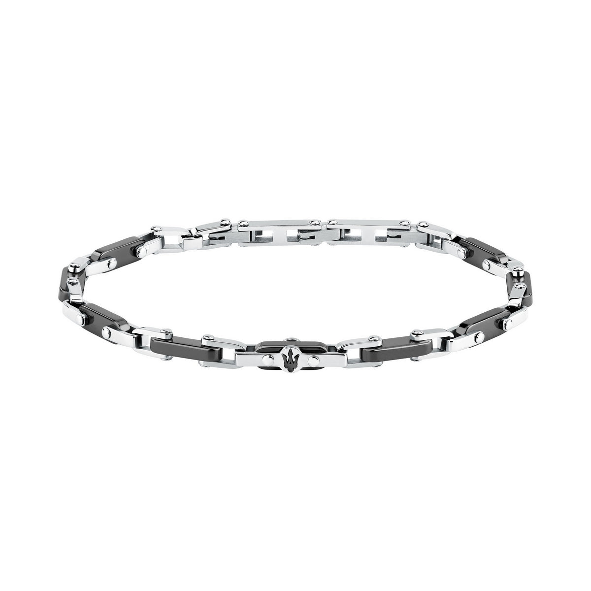 maserati jewels ceramic stainless steel bracelet black 19.5+3.5cm
