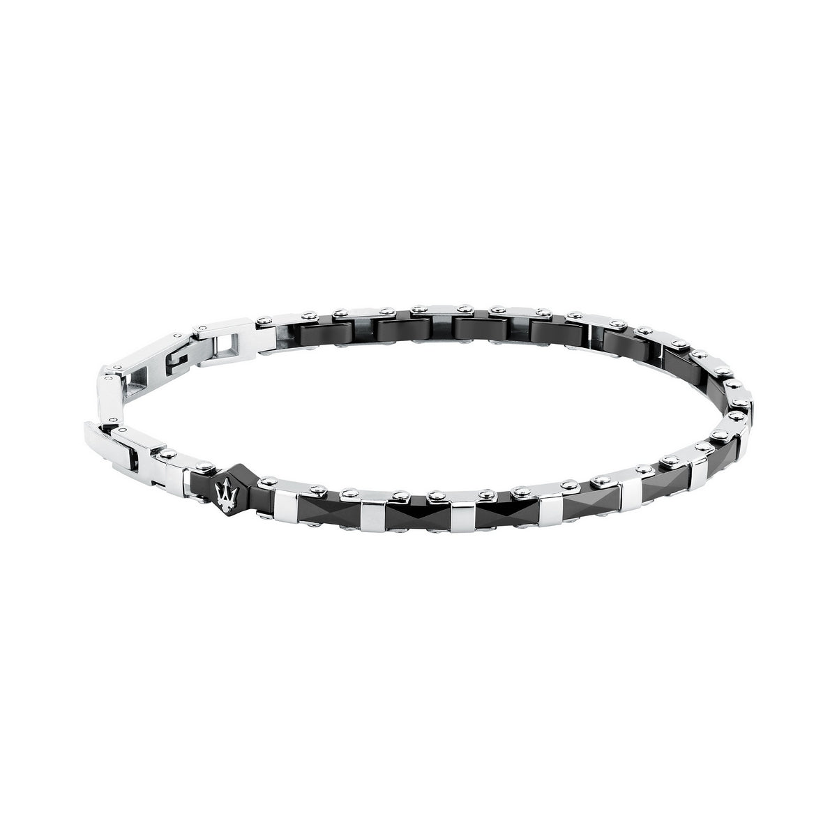maserati jewels ceramic stainless steel bracelet black ceramic blk 18+3.5cm