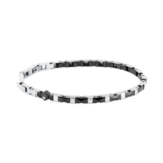 maserati jewels ceramic stainless steel bracelet black ceramic blk 18+3.5cm