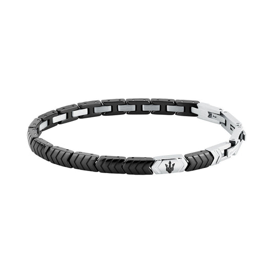 maserati jewels ceramic stainless steel bracelet black 18.5+3.5cm