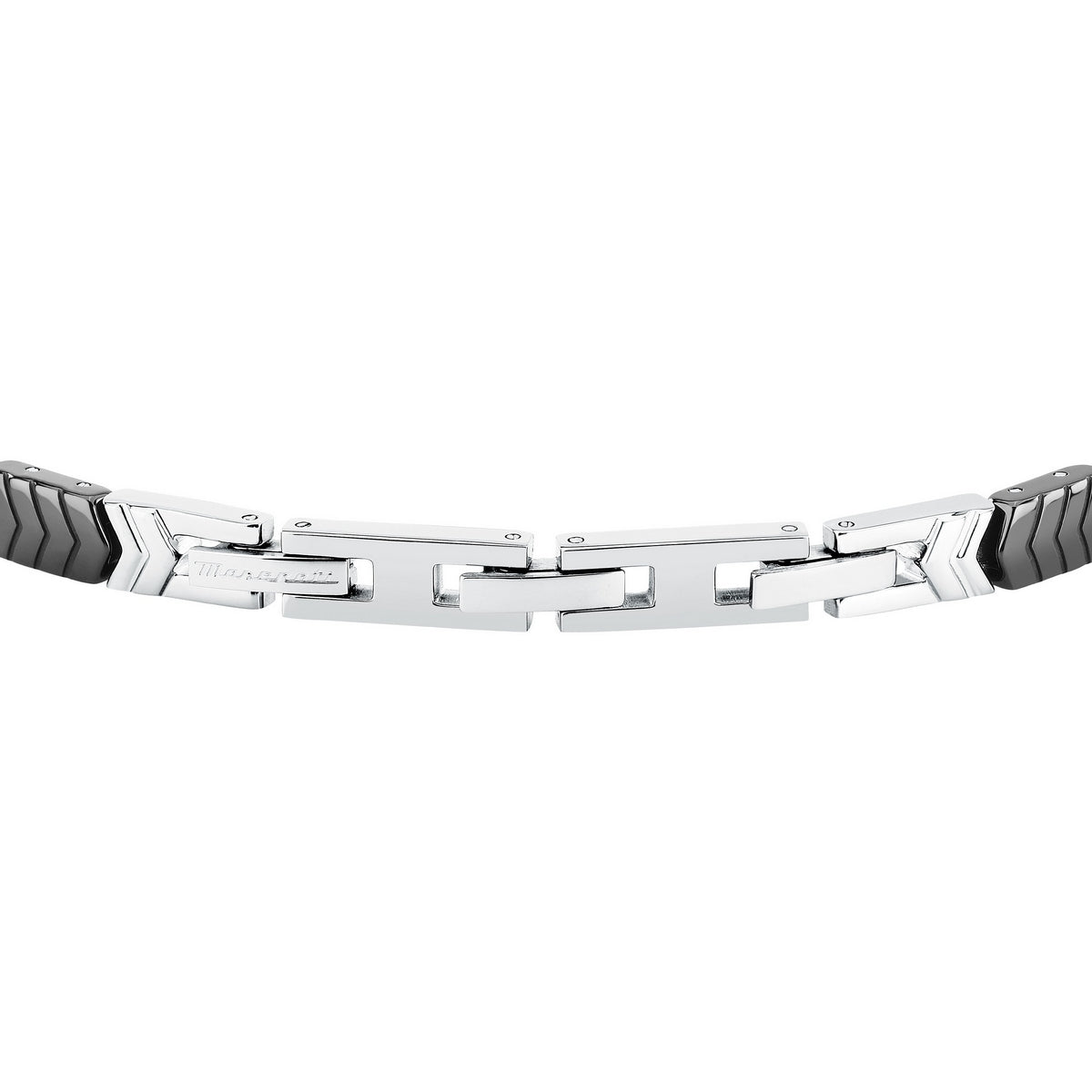 maserati jewels ceramic stainless steel bracelet black 18.5+3.5cm