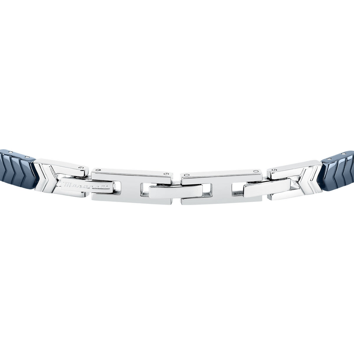 maserati jewels ceramic stainless steel bracelet blue 18.5+3.5cm