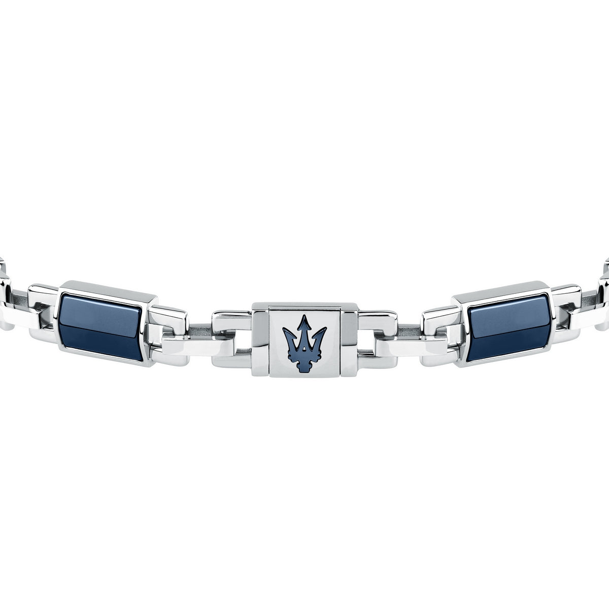 maserati jewels ceramic bracelet stainless steel blue ceramic blue 18+3.5cm