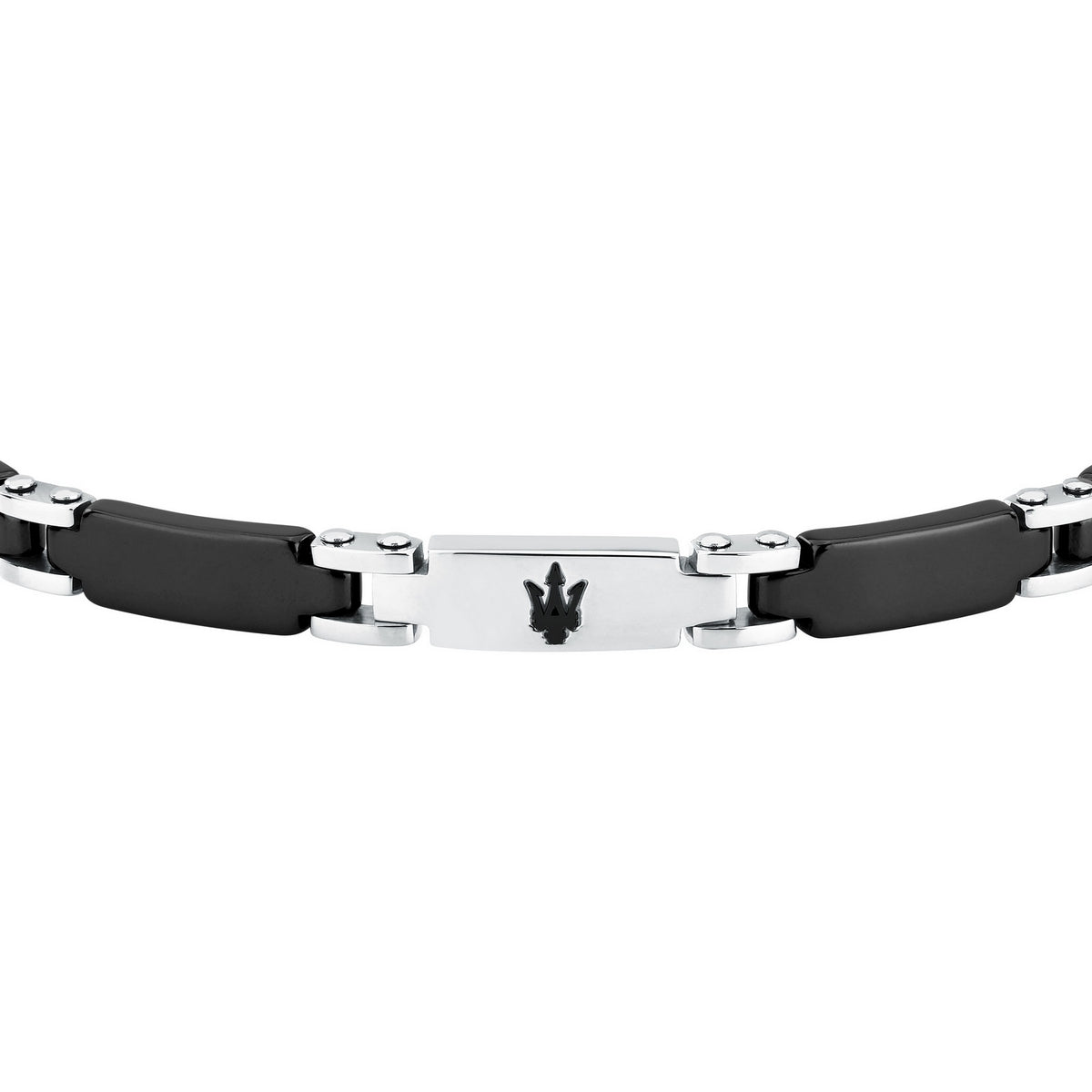maserati jewels ceramic bracelet stainless steel black 19+3cm