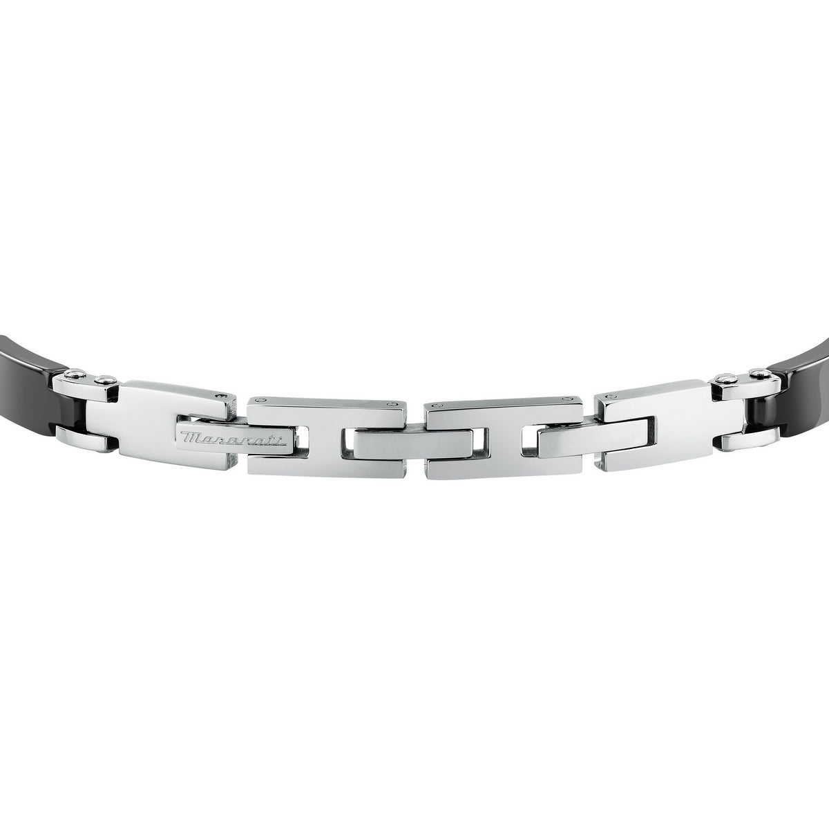 maserati jewels ceramic bracelet stainless steel black 19+3cm