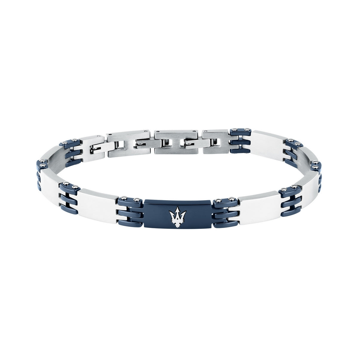maserati jewels ceramic bracelet stainless steel blue 19+3cm