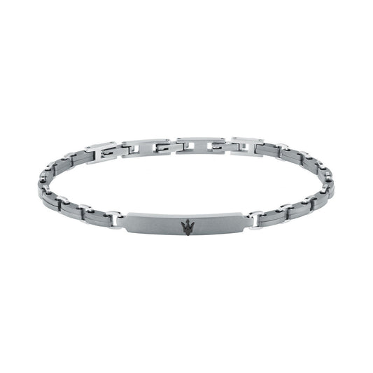 maserati jewels titanium bracelet stainless steel black 19+3cm