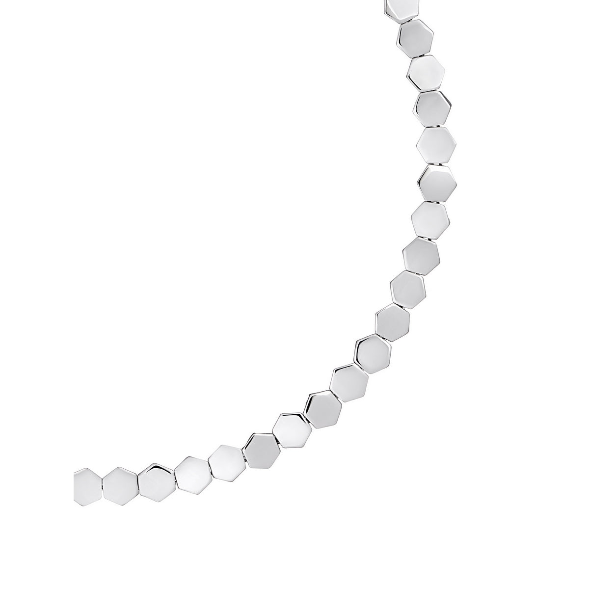 karen millen mosaic silver necklace