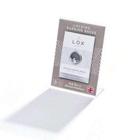 lox a6 stand with mounted pack display