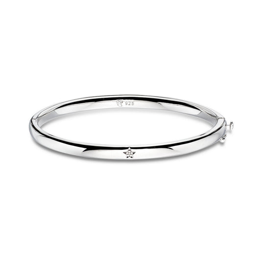 xandra  diamond hinged baby bangle