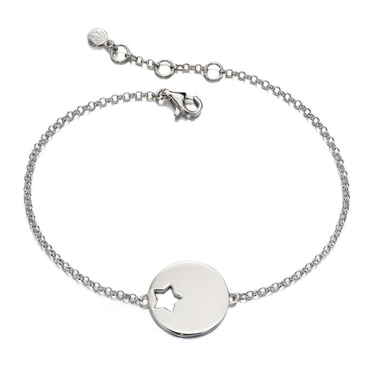 zoe  adults cut out star disc bracelet