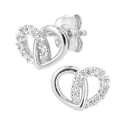 earrings 9kw 375 0.929 weight 22 diamonds 0.07 diamond weight