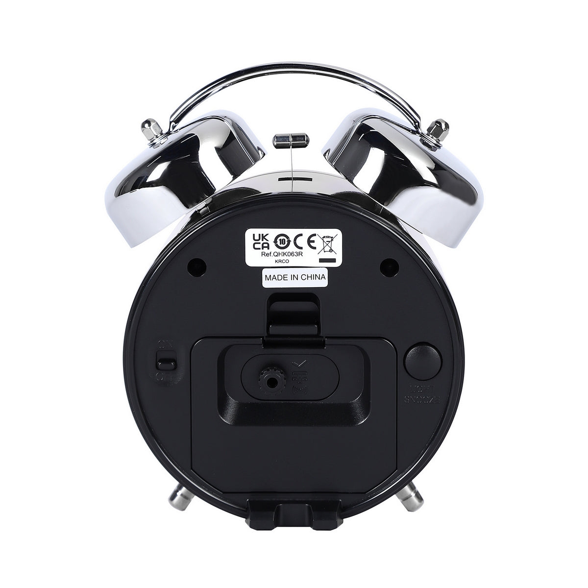 seiko quartz bedside red bell alarm clock