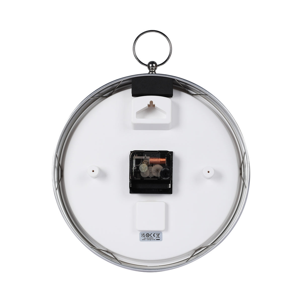 seiko quartz silver wall clock