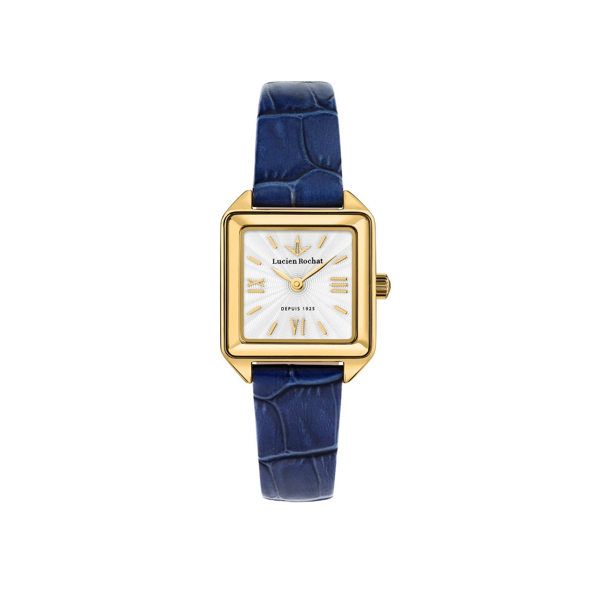 lucien rochat ladies quartz gold plated strap watch