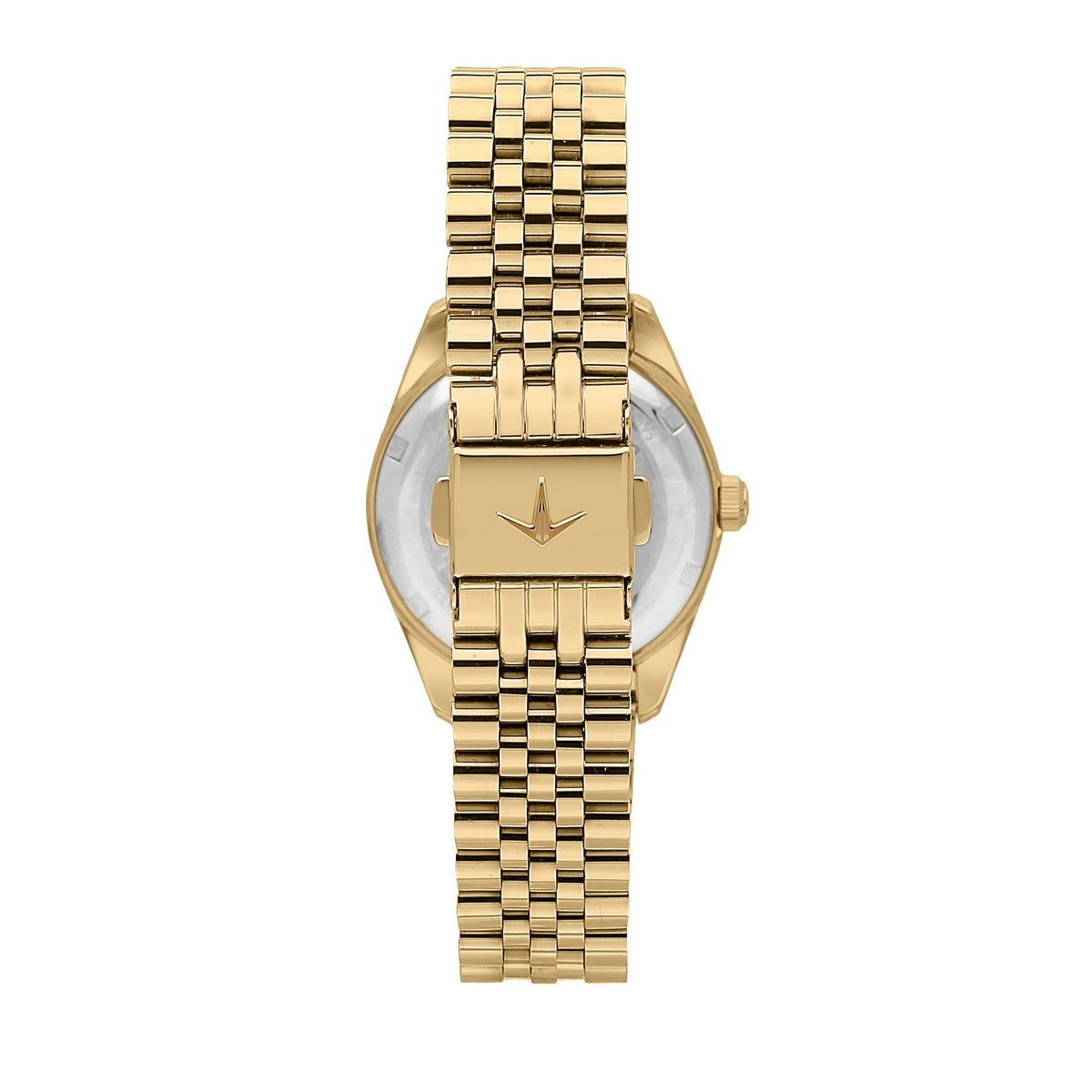 lucien rochat ladies quartz gold plated silver dial bracelet watch