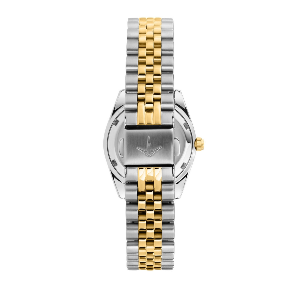 lucien rochat ladies quartz two tone white dial bracelet watch