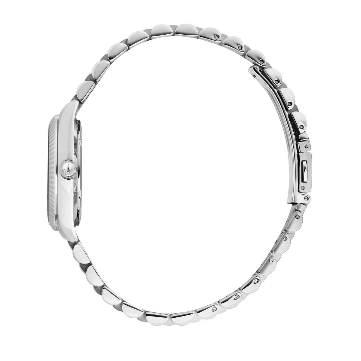 lucien rochat ladies quartz stainless steel mop dial bracelet watch