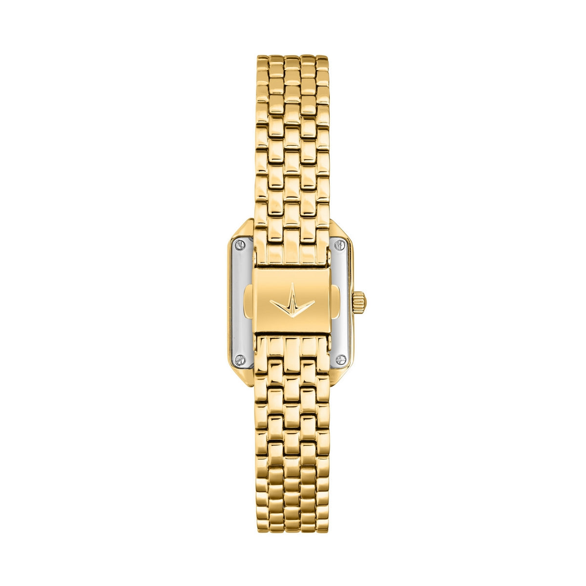lucien rochat ladies quartz gold plated white dial bracelet watch