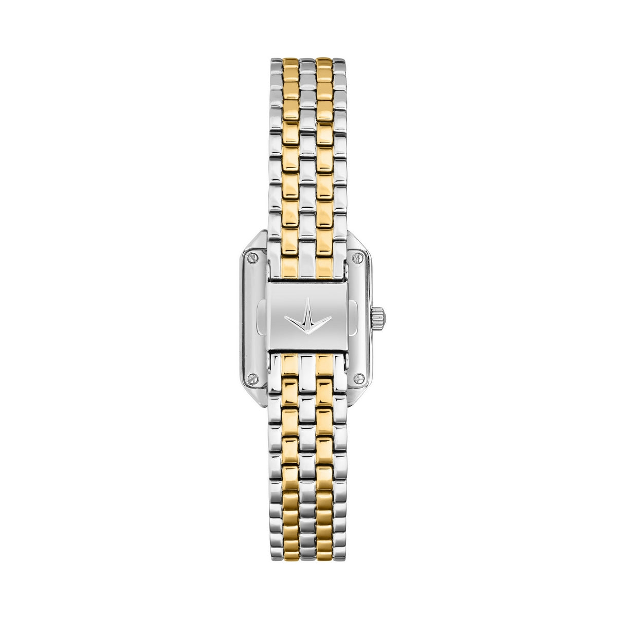 lucien rochat ladies quartz two tone white dial bracelet watch