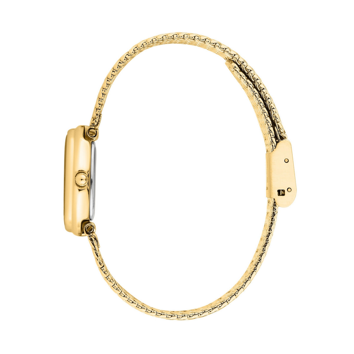 lucien rochat precieux 20mm 2h silver dial gold plated mesh band