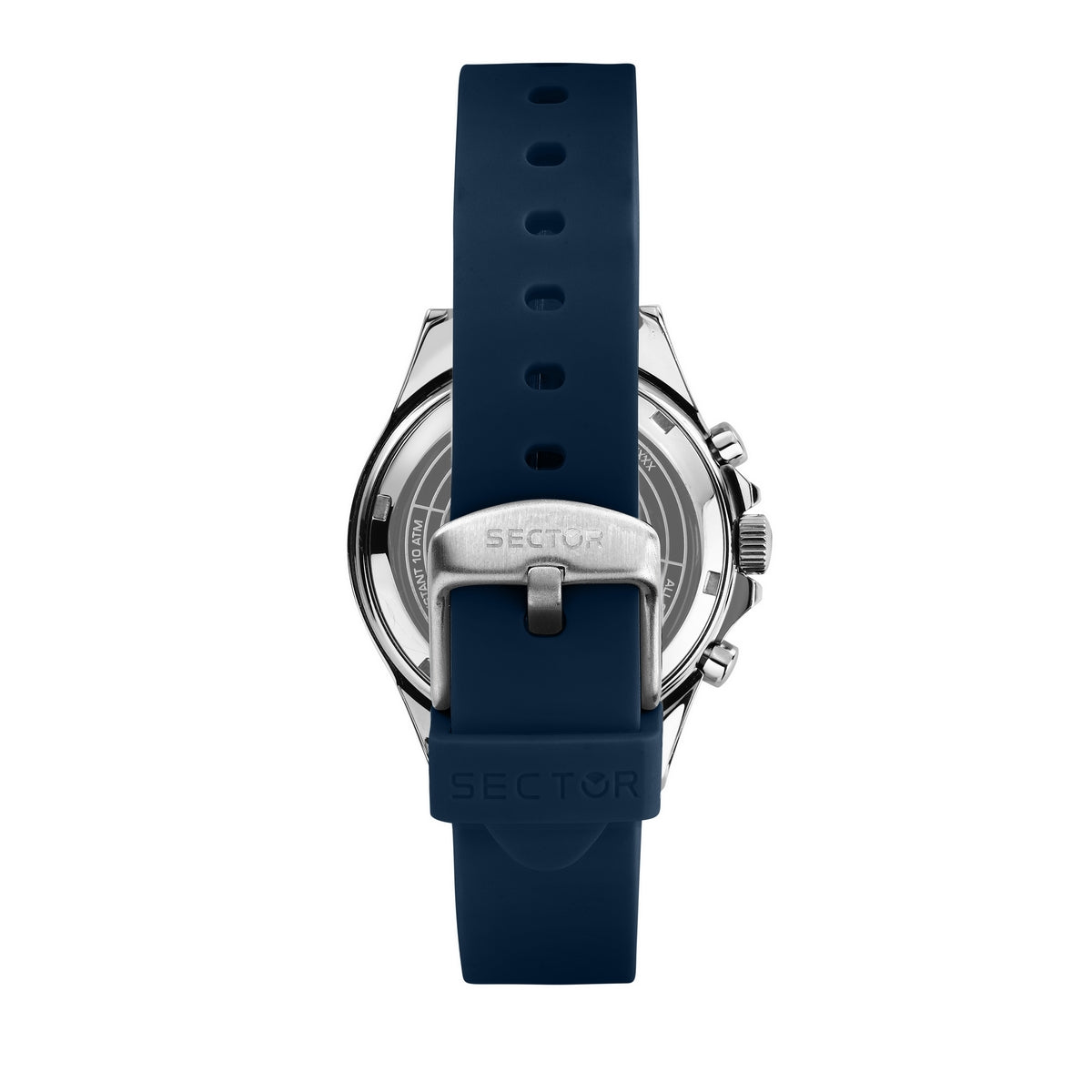 sector 230 39mm mult blue dial blue silicone strap