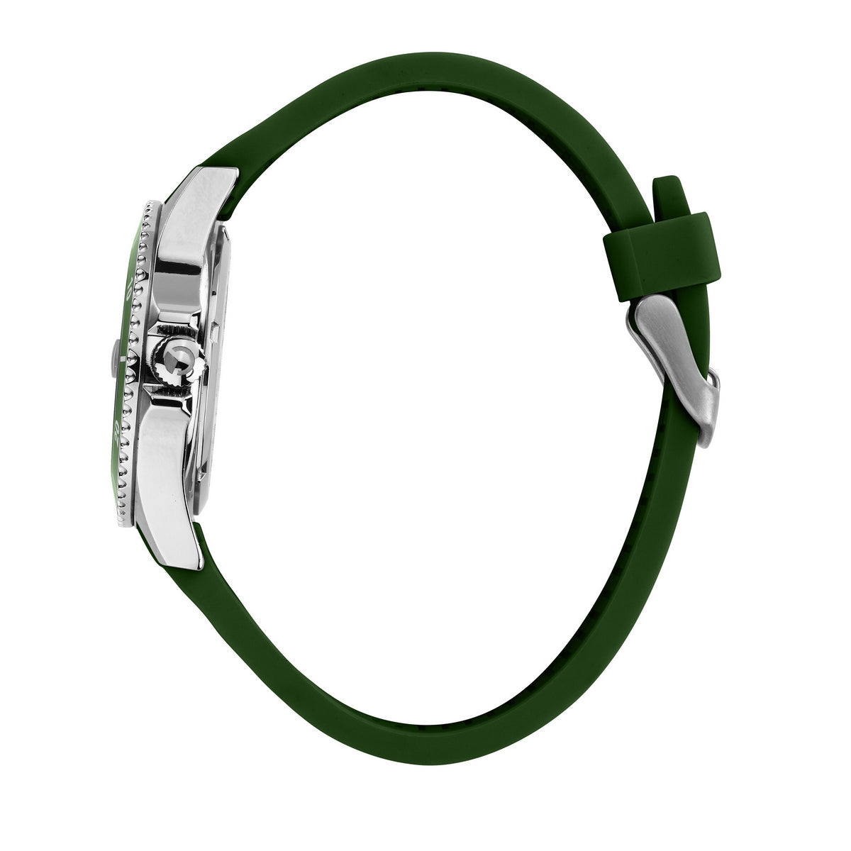 sector 230 39mm 3h green dial green silicone strap