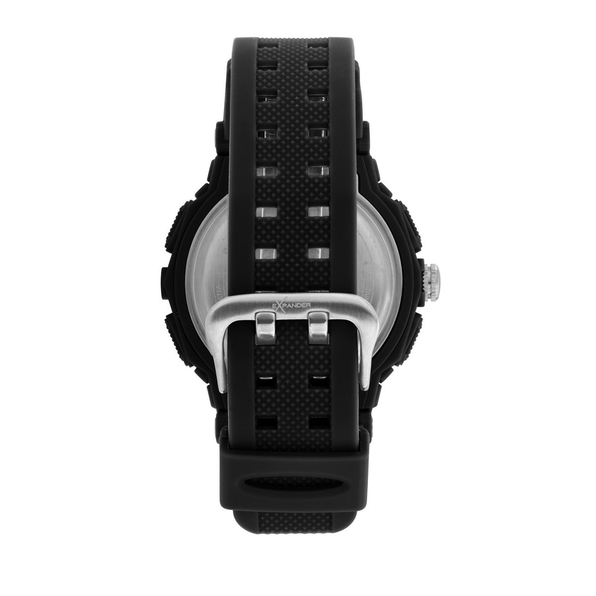 sector expander ex-09 50mm digital blue dial black strap